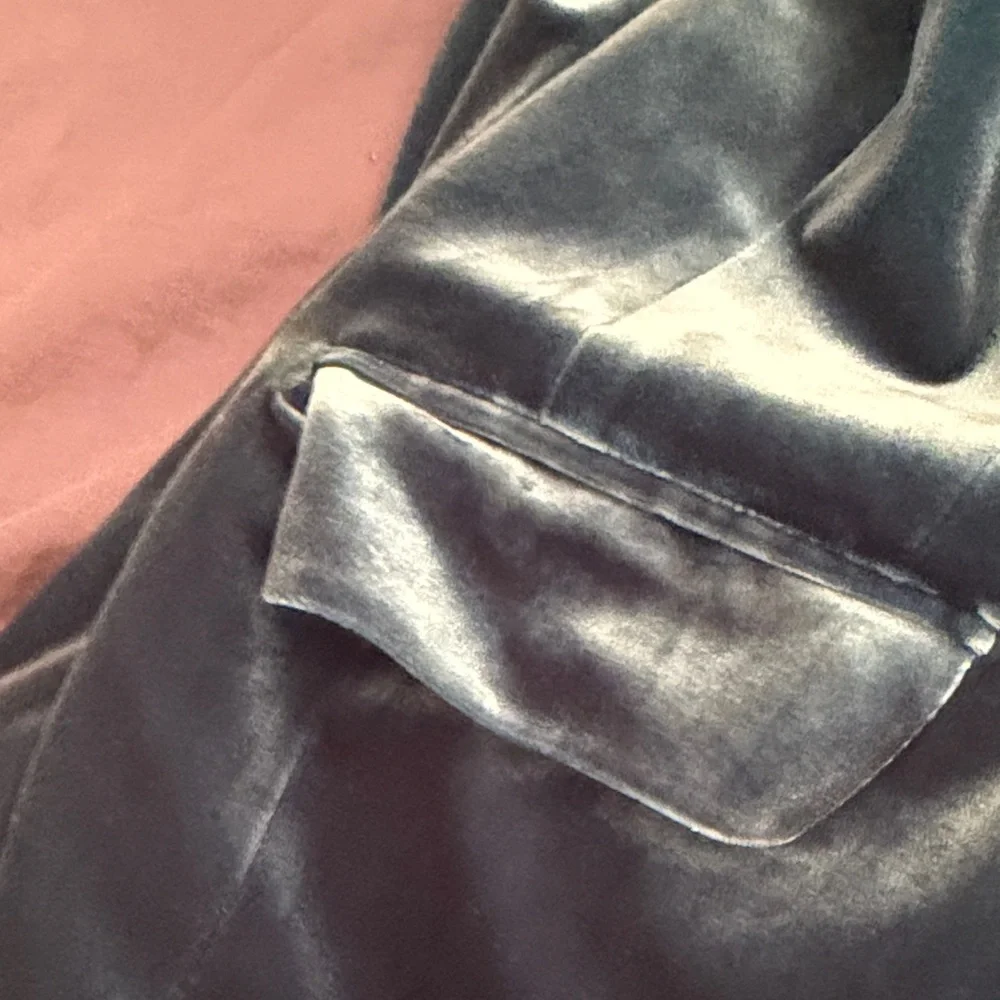 INC International Concepts Teal Velvet Blazer - Picture 3 of 6